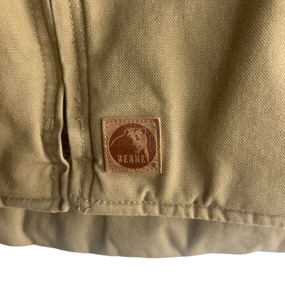BERNE Sherpa Lined HEAVY Full Zip Utility Vest — no size tag — see measurements - Picture 5 of 11